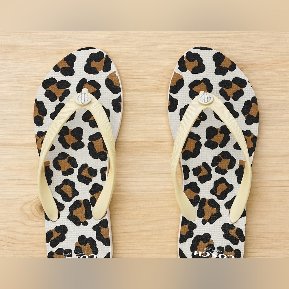 COACH Alyssa Leopard Print Sandals | Size 5/6